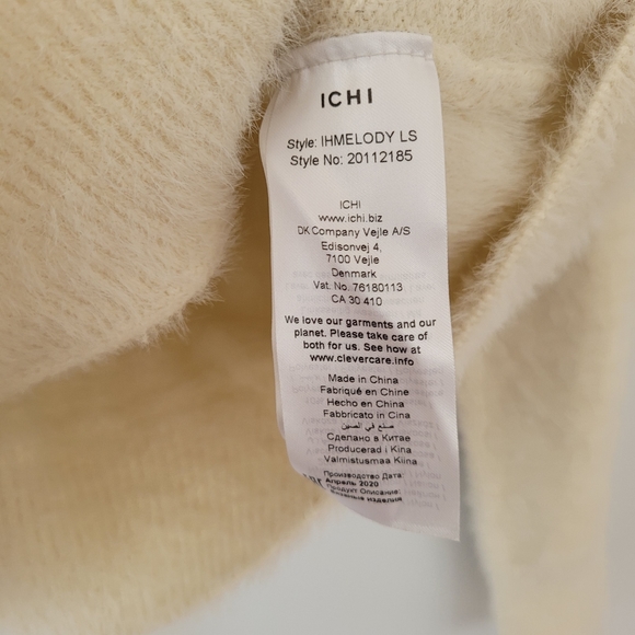 ICHI Crew Neck Long Sleeve Soft Ihmelody Sweater - Picture 8 of 8